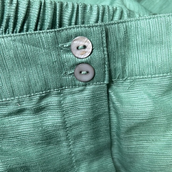 Alfred Dunner Sedona Color Mineral Green Capri Pants NWT - Picture 5 of 7